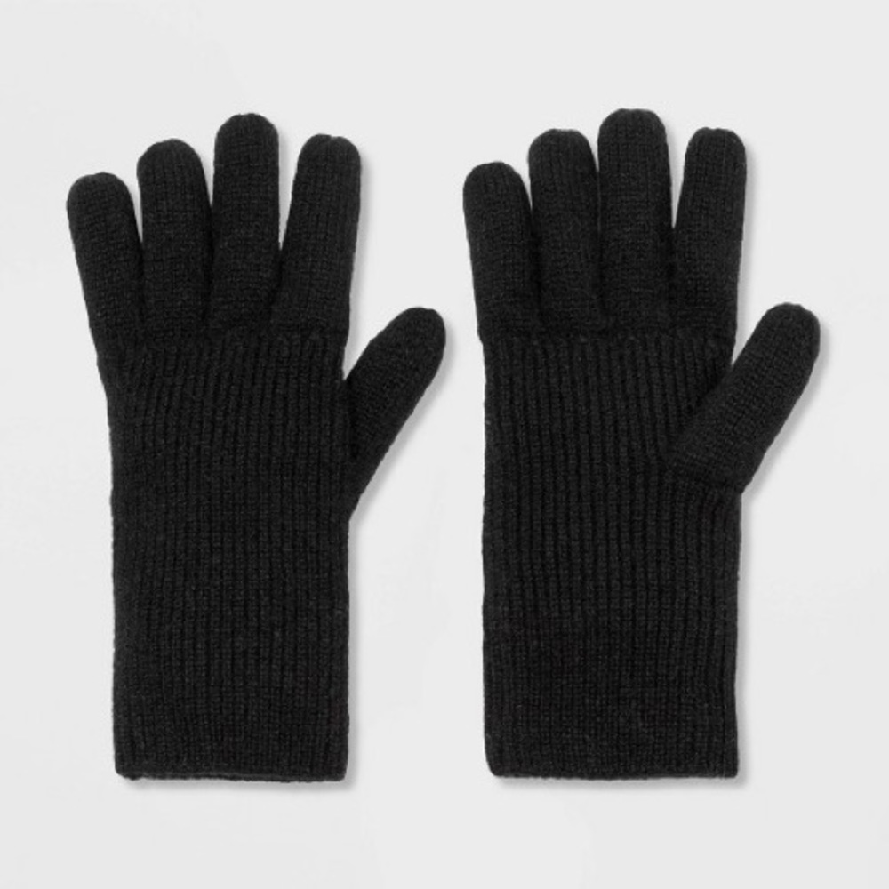 Black Cashmere Gloves. Brand new by PORTOLANO